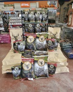 At Berend Bros. we stock  Double Down® Deer Feed products including Original Custom Blend, Custom Mineral, and Double Down Kill Pile. 