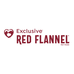 Exclusive Red Flannel Logo. Pet food available at Berend Bros. locations in Wichita Falls, Bowie, Megargel, Windthorst, and Olney, Texas 